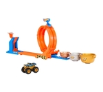 Hot Wheels Monster Trucks Loop and Flip Trophy Challenge Playset