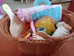 RP51: Tea Party Set with Cane Basket
