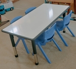PP7: Table (Whiteboard Top) + 4 Chairs 