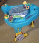 Exersaucer Light Blue w/ Legs (Non-Rocking) 