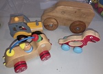 BA44: Baby wooden cars ×4