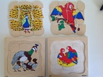 Growing Parrot and Peacock Puzzle