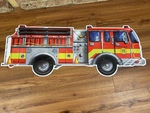 Giant Fire Truck Floor Puzzle