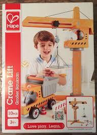 3013: Hape Crane lift and Dump truck