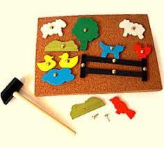 3019: Farm tap a shape hammer toy