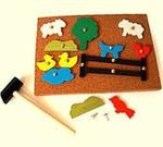 Farm tap a shape hammer toy