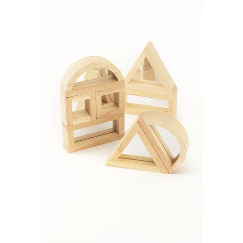 3034: Large Mirror Wooden Block Set
