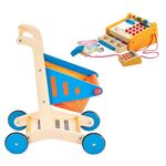 Hape Shopping Trolley Groceries Cash register