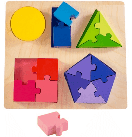 3190: Shape Jigsaw Fraction 