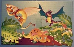 Playful Dragons floor puzzle