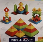 Geometric puzzle blocks