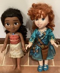 Moana & Merida dolls