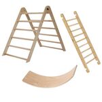 Wooden Climbing Set & Balance Board