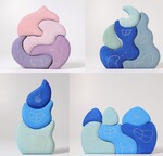 Grimms casa luna, coral house, wavy terrace and drop tower