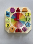 Wooden learning clock