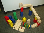 Wooden Build-n-roll Dominoes Marble Run Dominos