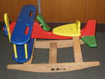 Wooden aeroplane rocker