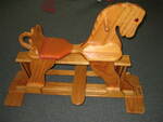 Wooden rocking horse