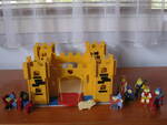 Wooden castle and figures
