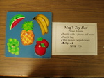 5 piece Fruit Peg Puzzle