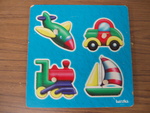 4 piece Transport peg puzzle
