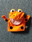 Orange Frog Hand Puppet