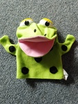 MFSS-SOF-0021: Green Frog Hand Puppet