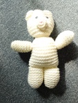 White Crochet Bear Soft Toy