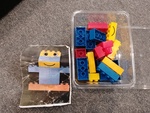 Assorted Colourful Bricks with Character Building Guide