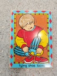 Wooden Tying Shoe Lace Puzzle