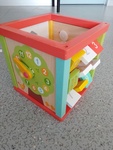 Multi-Function Wooden Activity Cube