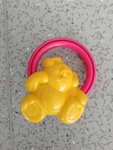 Yellow Dog Plastic Rattle