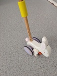 Hape Wooden Bunny Push and Pull Toddler Walking Toy