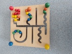  Wooden Bead Tracking Maze