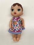 Baby doll with brown hair
