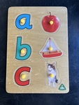 ABC 6 piece peg puzzle