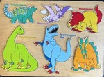 Dinosaur 6 piece inset puzzle
