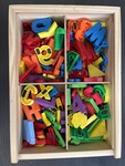 Letters numbers and shapes magnets