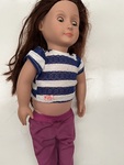 Doll with brown hair