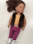 Doll with brown hair