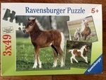 Baby horse three 49 piece puzzles