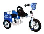 Police tandem trike with pedals