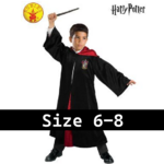 Harry Potter Gryffindor costume size 6-8 years