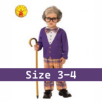 Little old man costume size 3-4 years