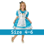 Disney Alice in Wonderland costume size 4-6 years