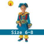 Dotty the clown costume size 6-8 years