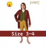 Hobbit Bilbo Baggins costume size 3-4 years