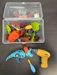 Dinosaur screw toy set