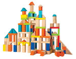 150 piece wooden block set