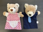 Teddy bear hand puppets